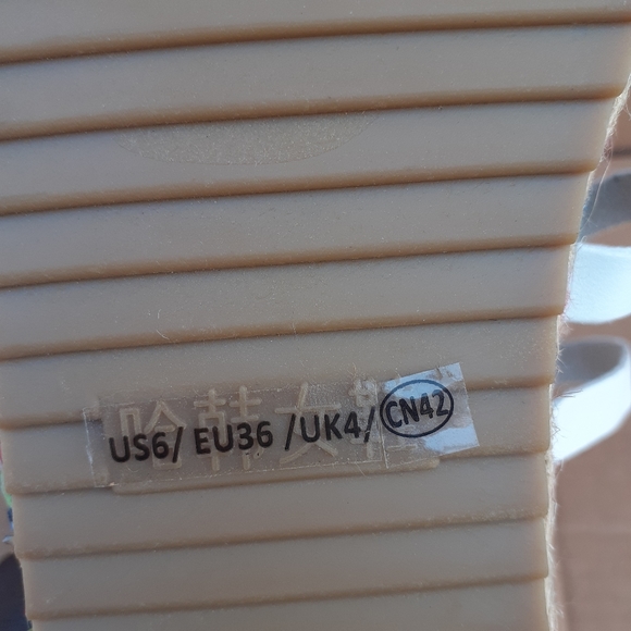 White Vegan Leather Platform Espadrille Gladiator Sandal 8us* - Picture 8 of 12